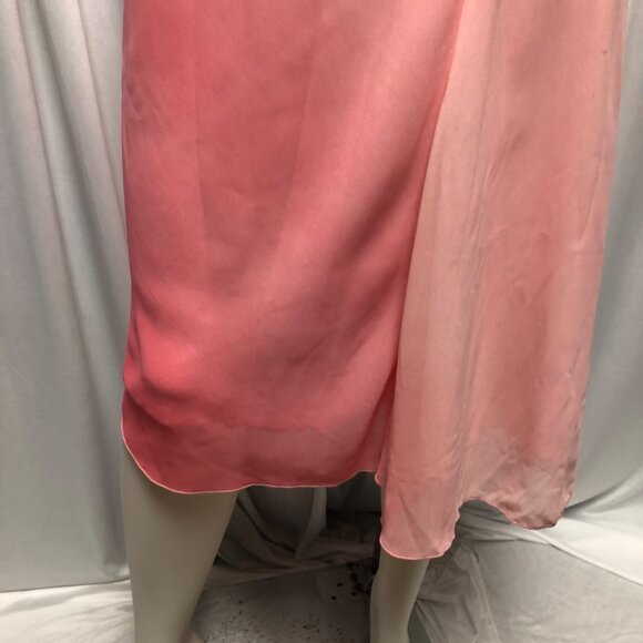 Worthington Skirt Womens Size 8 Pink Ombre Pull-on Asymmetrical Midi - Picture 3 of 8